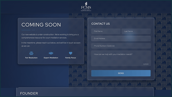 FCMS Website Screenshot