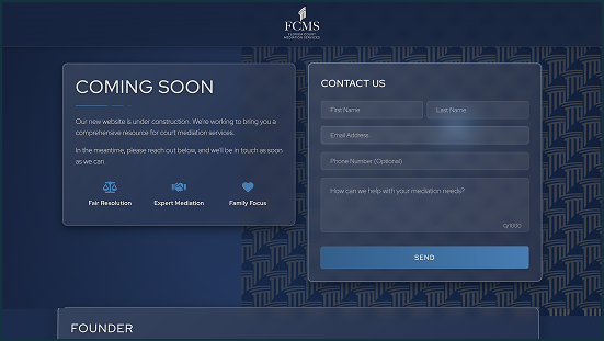FCMS Website Screenshot