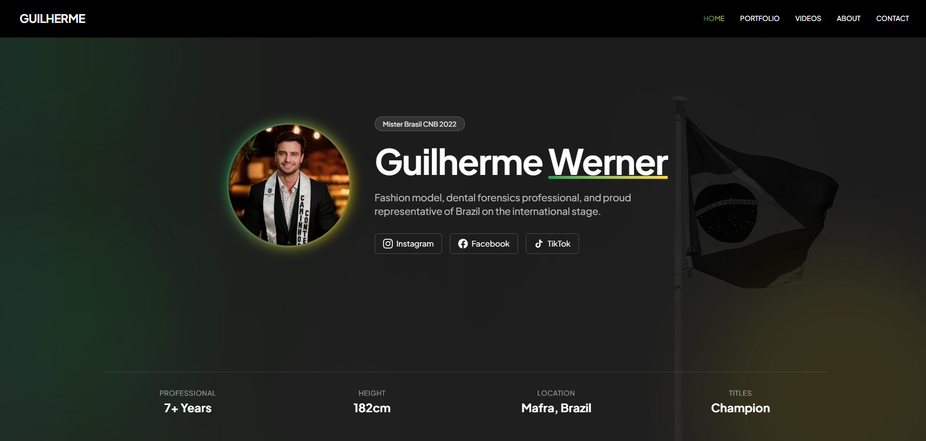 Guilherme Werner Website Screenshot